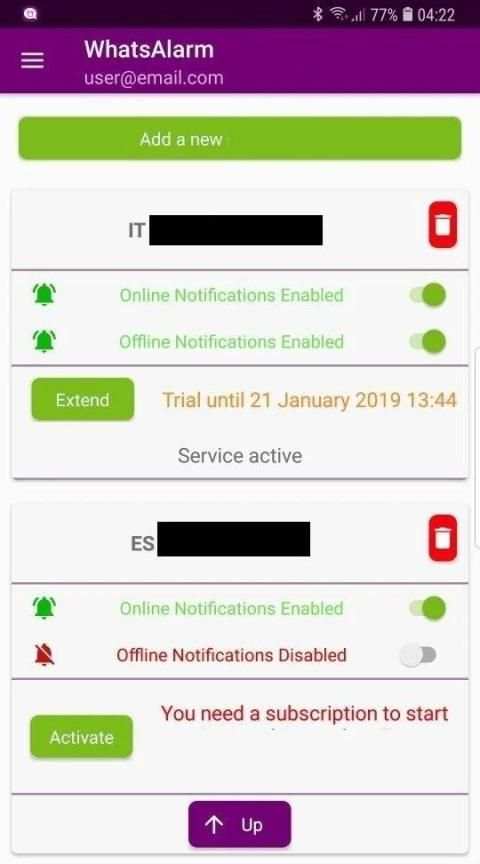 WhatsAlarm 4 screenshot 3