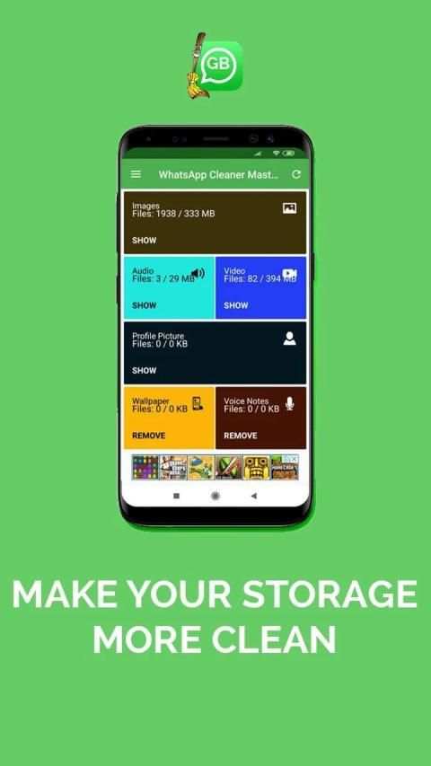 WhatsApp Cleaner Master Pro screenshot 1