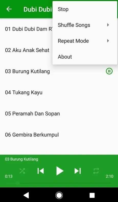 Lagu Anak Dubi Dubi Dam RTV Offline screenshot 2