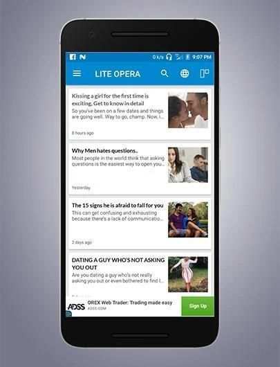 Lite Opera screenshot 3