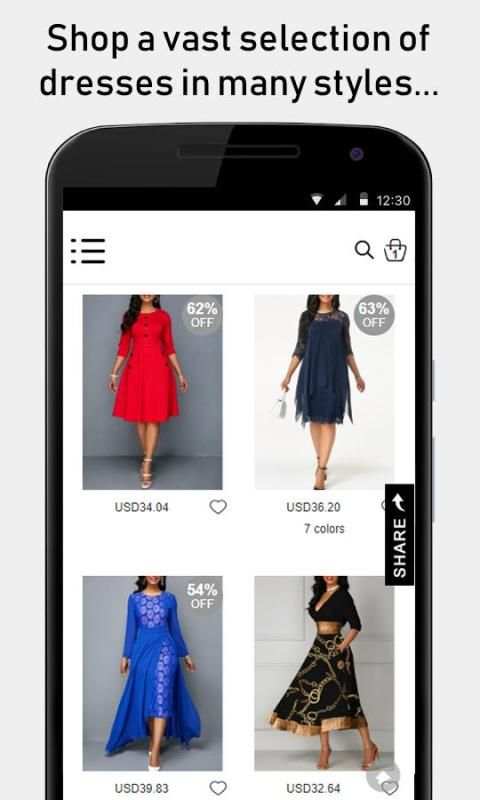 Sale for RoseWe स्क्रीनशॉट 1