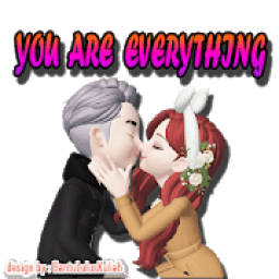 Pasangan Romantis Stiker Love WAStickerApps icon