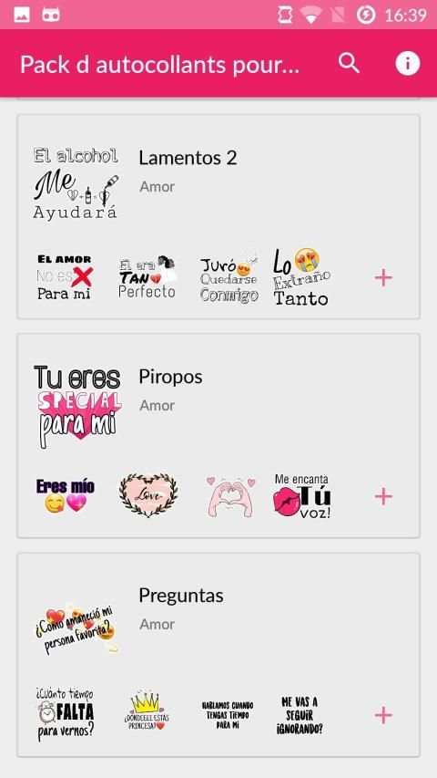 * Stickers Frases de amor para WhatsAp 2020 screenshot 1