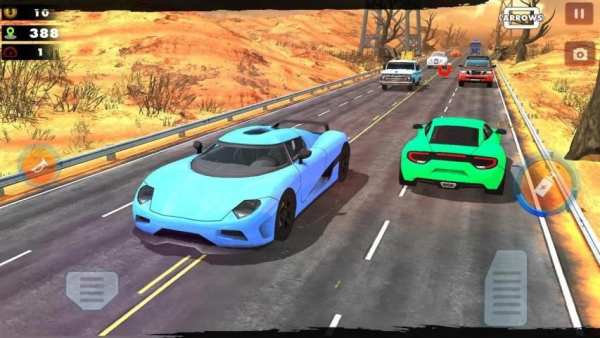 Racing 3D - Extreme Car Race स्क्रीनशॉट 2