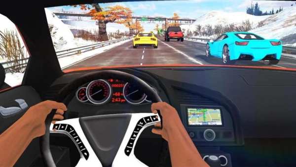 Racing 3D - Extreme Car Race स्क्रीनशॉट 1