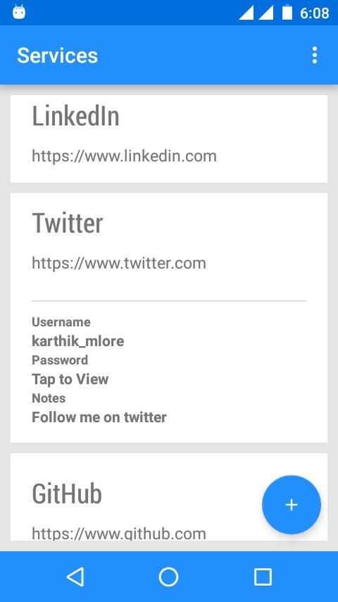 Mini Password Manager स्क्रीनशॉट 7