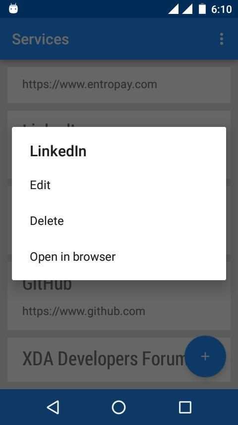 Mini Password Manager screenshot 1