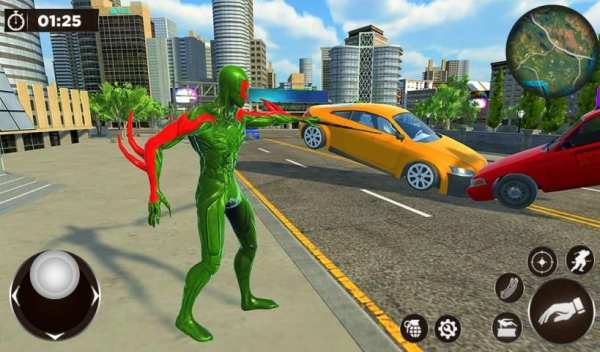 Amazing Spider Crime City - Gangster Rope Hero 3D स्क्रीनशॉट 2