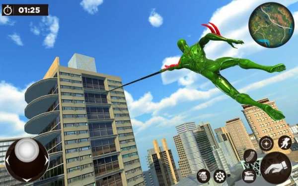Amazing Spider Crime City - Gangster Rope Hero 3D स्क्रीनशॉट 8