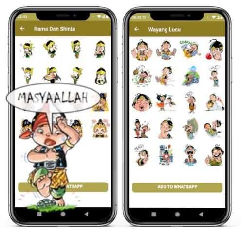 WA StikerApp Wayang Unyu Sticker Wayang Jawa screenshot 1