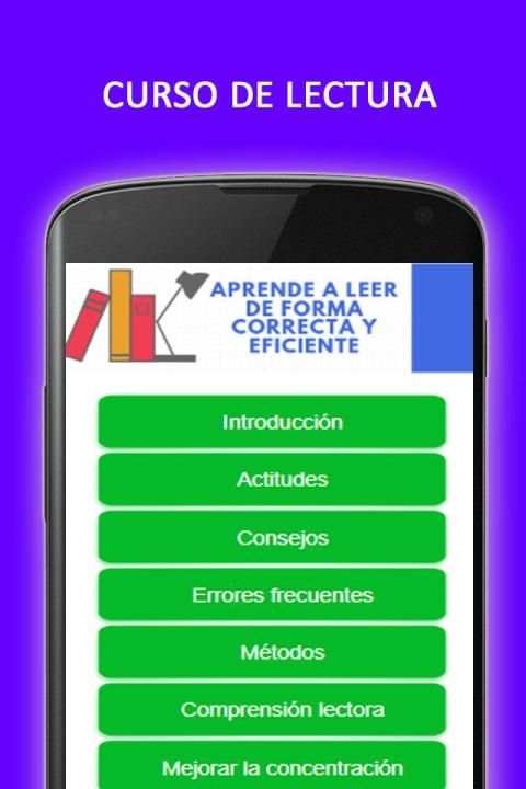 Curso de Lectura Rápida y Comprensión Lectora screenshot 3