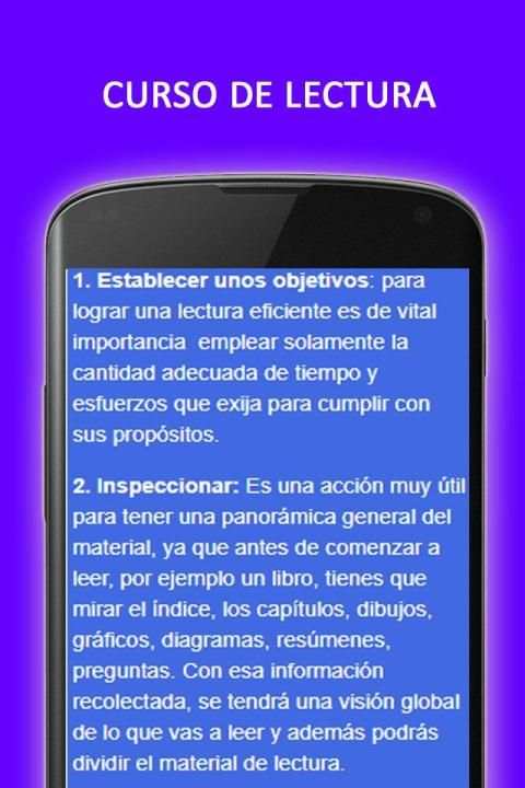 Curso de Lectura Rápida y Comprensión Lectora screenshot 1