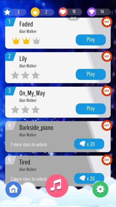 Alan walker-piano Tiles Master скриншот 4