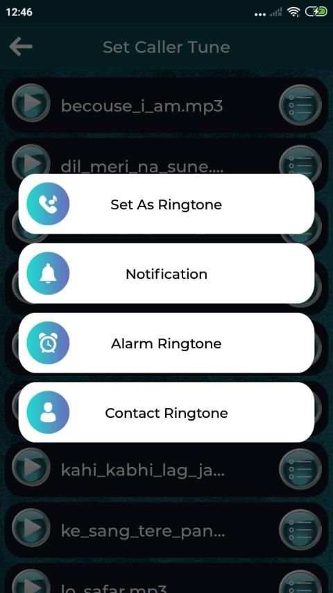Set caller tune new ringtone स्क्रीनशॉट 1