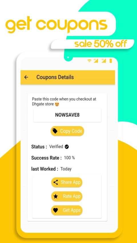 Coupons for DHgate - Promo Codes & Deals screenshot 1