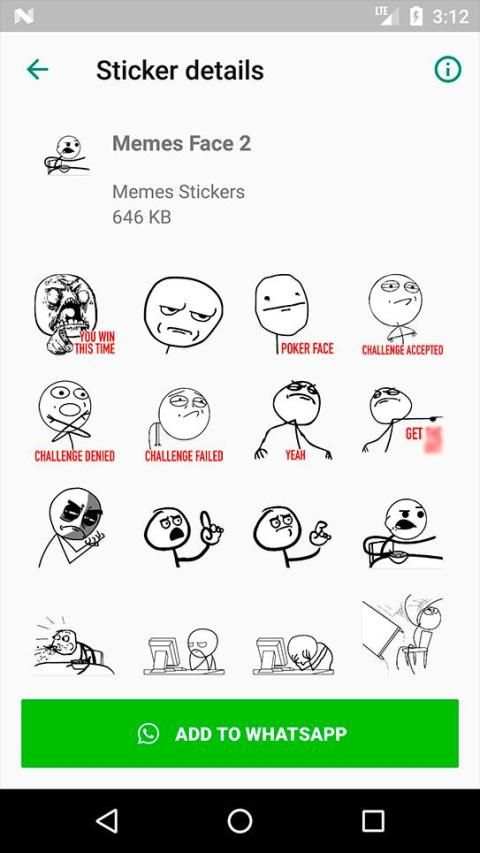 Troll Face Photo Meme Stickers: Whatsapp sticker screenshot 5