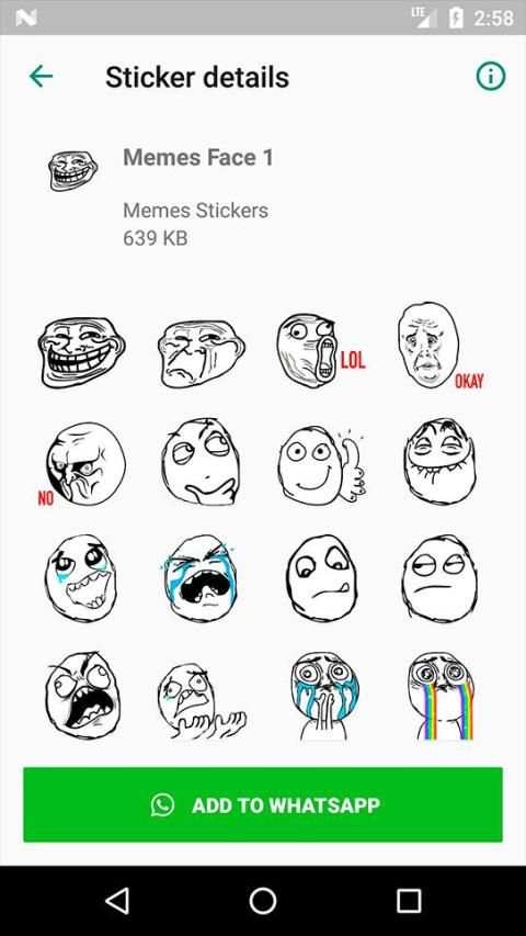 Troll Face Photo Meme Stickers: Whatsapp sticker screenshot 9
