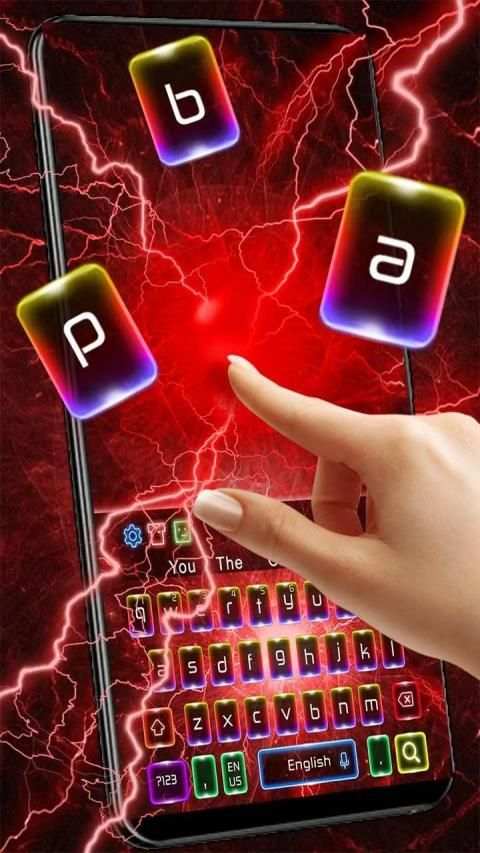 Screens Vivid Keyboard Theme स्क्रीनशॉट 2