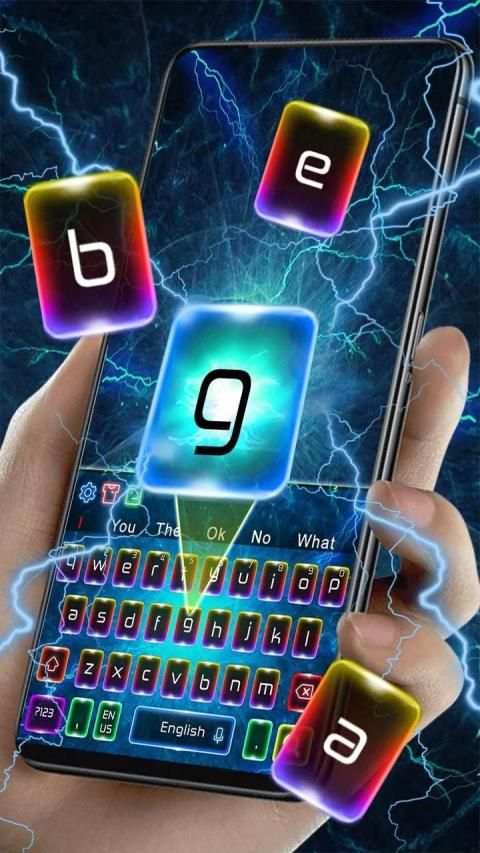 Screens Vivid Keyboard Theme स्क्रीनशॉट 1