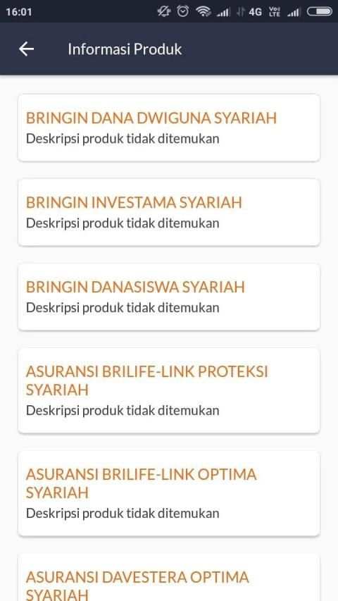 My Customer BRILife Syariah screenshot 1