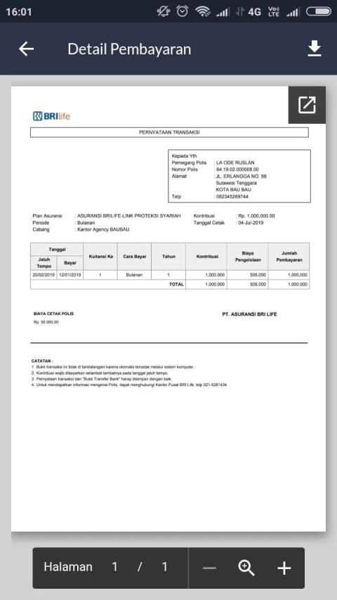 My Customer BRILife Syariah screenshot 2