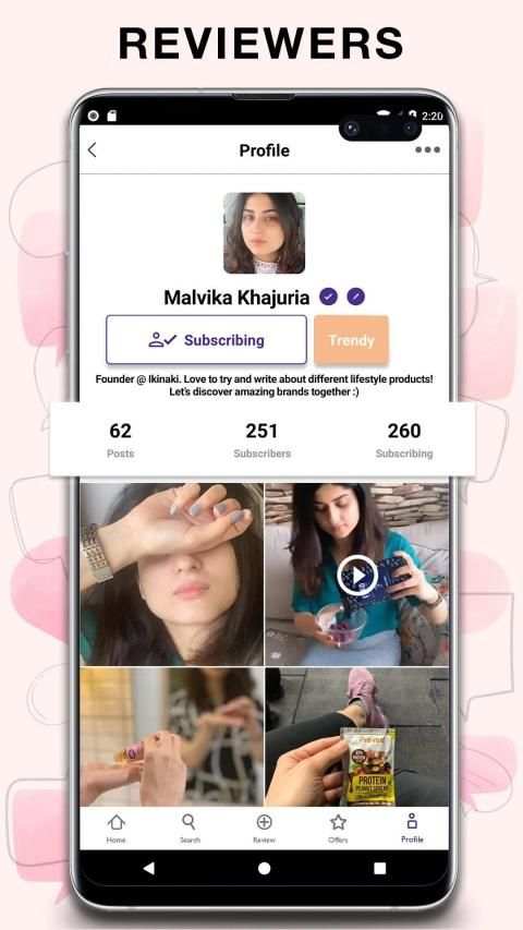 Ikinaki - Reviewing and Shopping App screenshot 1