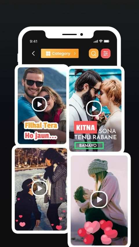 Vidly - Lyricaly Video Maker Ly स्क्रीनशॉट 2