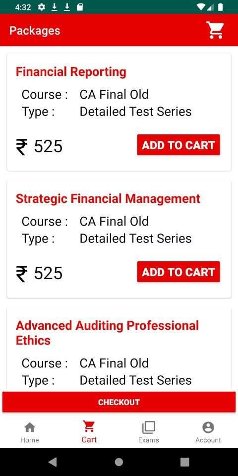CA Test Series - An Online Test Series स्क्रीनशॉट 2