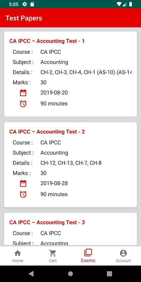 CA Test Series - An Online Test Series स्क्रीनशॉट 3