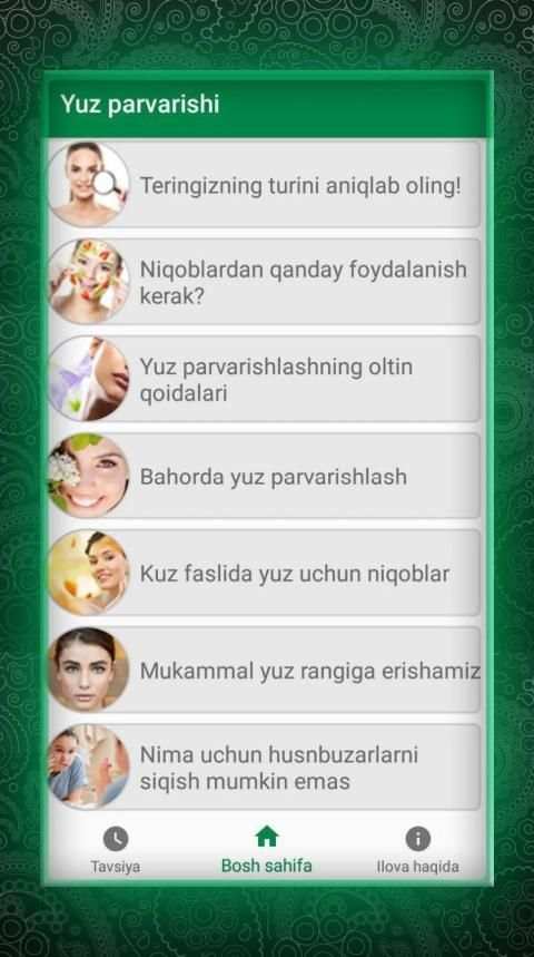 Yuz parvarishi screenshot 4