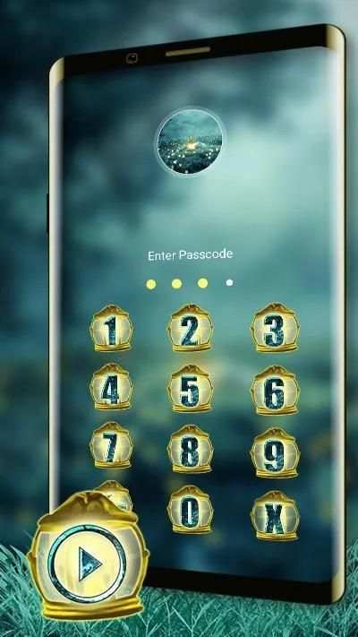 Fireflies Light Lamp Launcher Theme screenshot 1