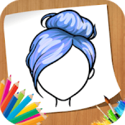 How to Draw Hair - Learn Drawing आइकन