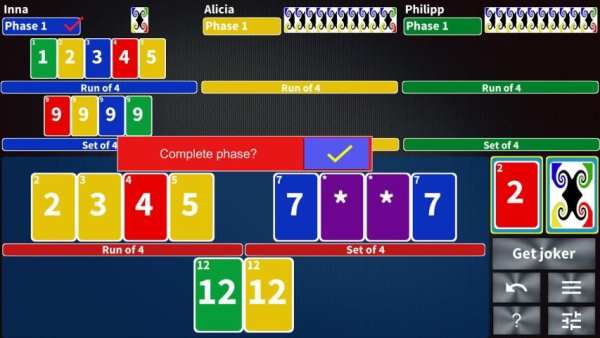 Phase Rummy: card game with 10 phases screenshot 3