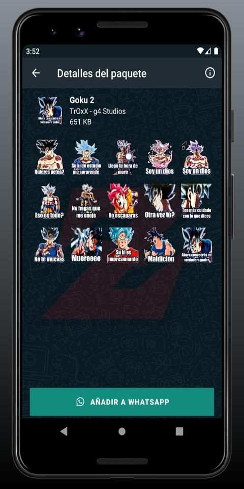 Stickers de Dragon Ball para WhatsApp screenshot 2