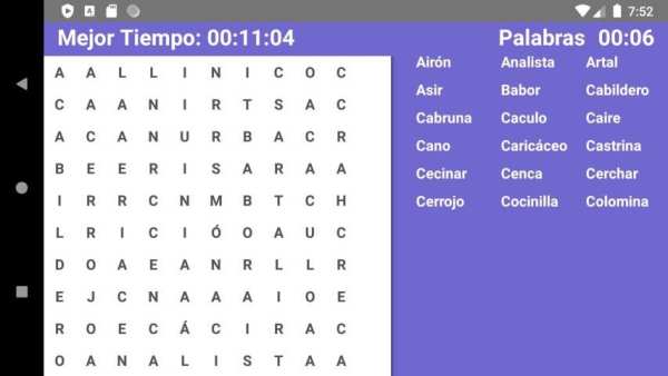 * Sopa de Letras Infinitas * screenshot 3