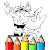 Coloring Sponge and friend