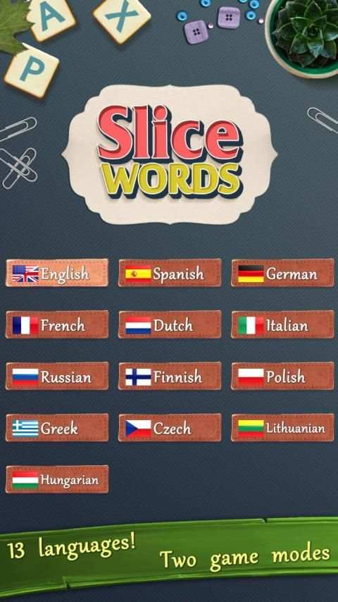 Slice Words स्क्रीनशॉट 1