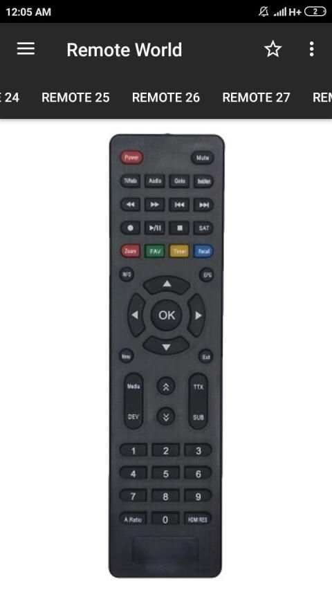 DD Free Dish Remote Control (36 in 1) screenshot 3