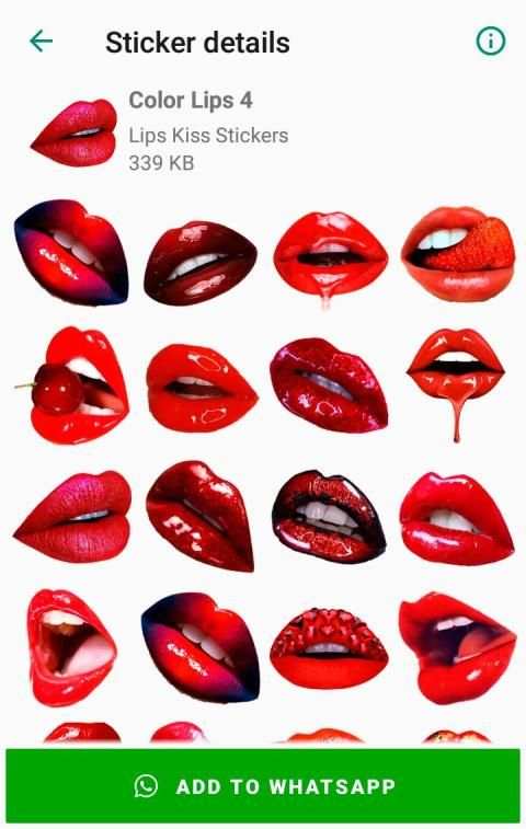 Lips Kiss Stickers for WhatsApp * WAStickerApps screenshot 4