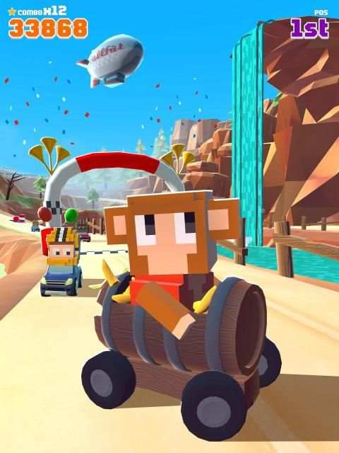 Blocky Racer - Endless Racing स्क्रीनशॉट 7