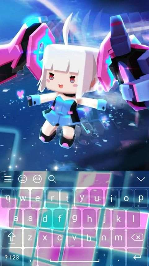 Keyboard Mini World Block Art स्क्रीनशॉट 7