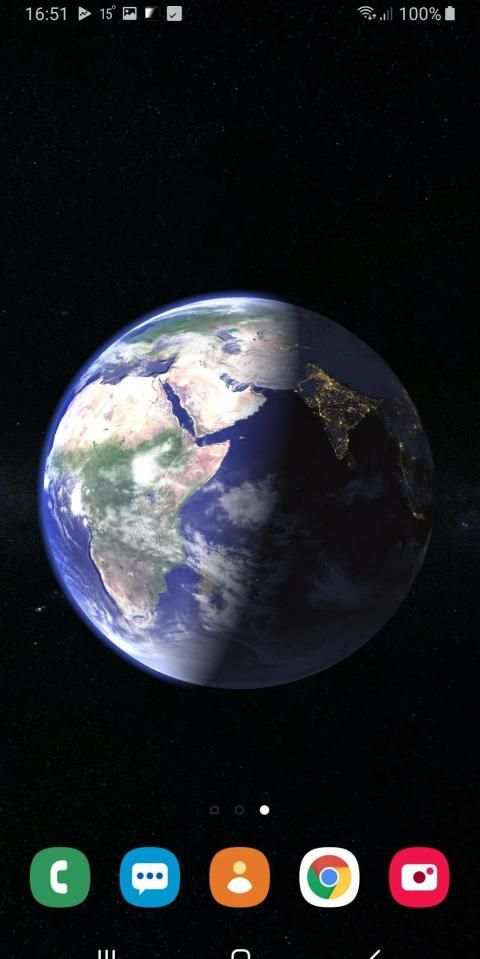 Earth Planet 3D Live Wallpaper स्क्रीनशॉट 7