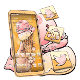 Ice Cream Cone Launcher Theme आइकन