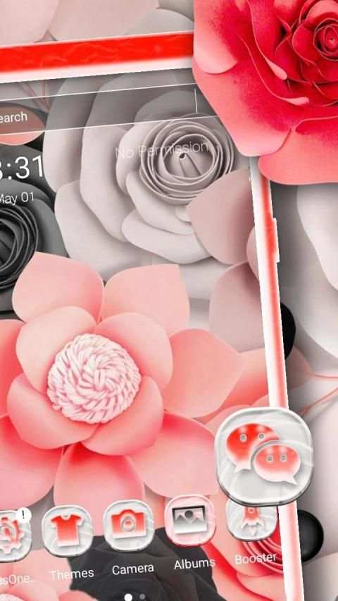 Rose Flower Beautiful Launcher Theme screenshot 4