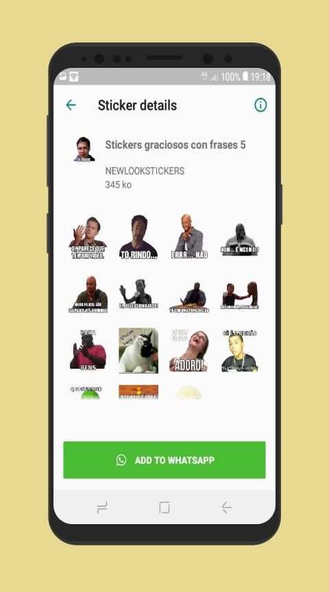 Stickers graciosos con frases para WhatsApp 2020 screenshot 5