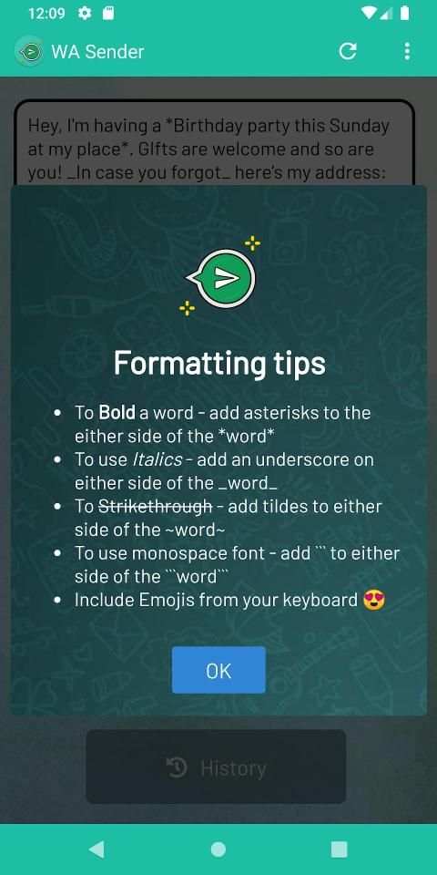 Send Message To Many Contacts (for WhatsApp) स्क्रीनशॉट 14