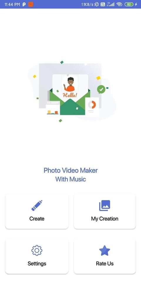 Photo Video Maker With Music - 2020 स्क्रीनशॉट 1