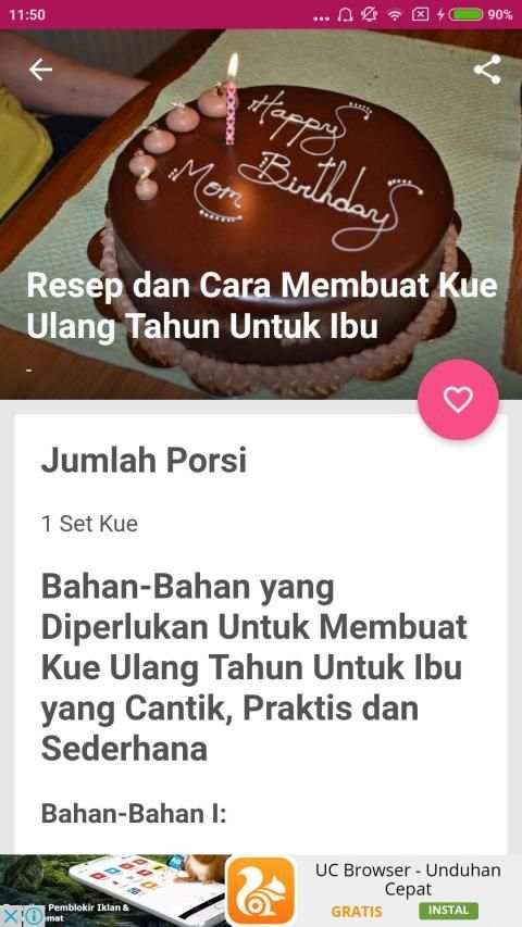 Resep Kue Ulang Tahun screenshot 2