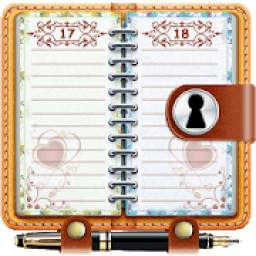 Diary with Lock Password & Scrapbook Notes Editor
