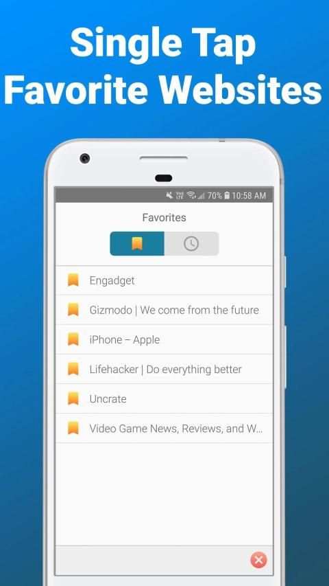 Browser 4G screenshot 3